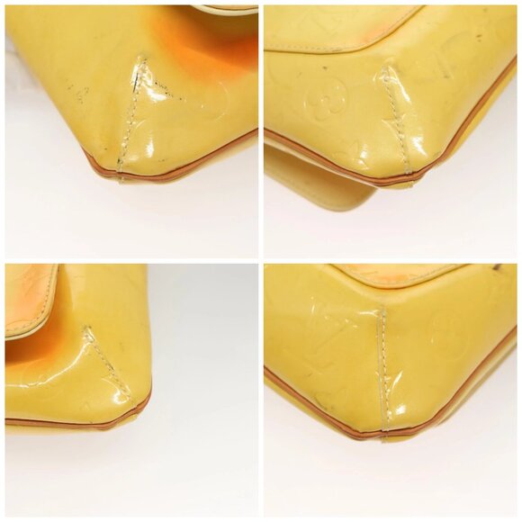 LOUIS VUITTON Monogram Vernis Thompson Street Bag Yellow M91071 LV Auth BA4453 - Picture 16 of 16